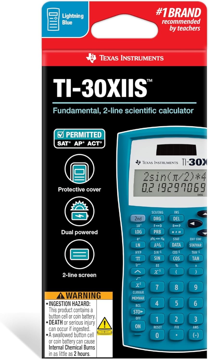 image:imageTI30XIIS Scientific Calculator Lavender LimitsBlue