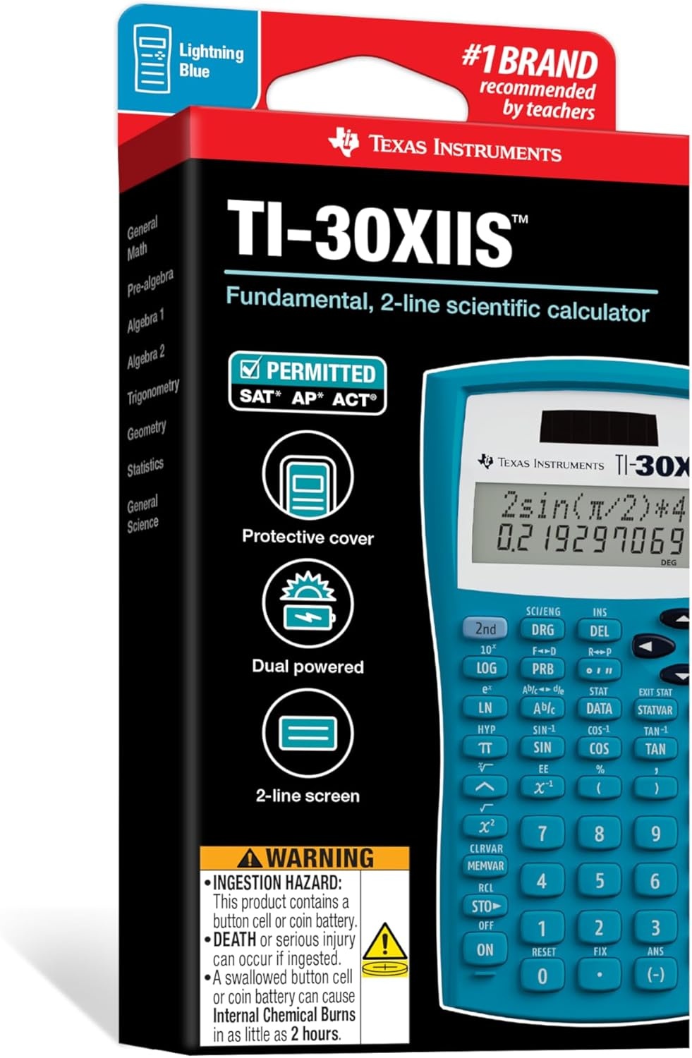 image:imageTI30XIIS Scientific Calculator Lavender LimitsBlue