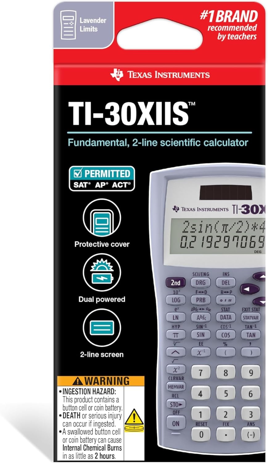 image:imageTI30XIIS Scientific Calculator Lavender LimitsLavender
