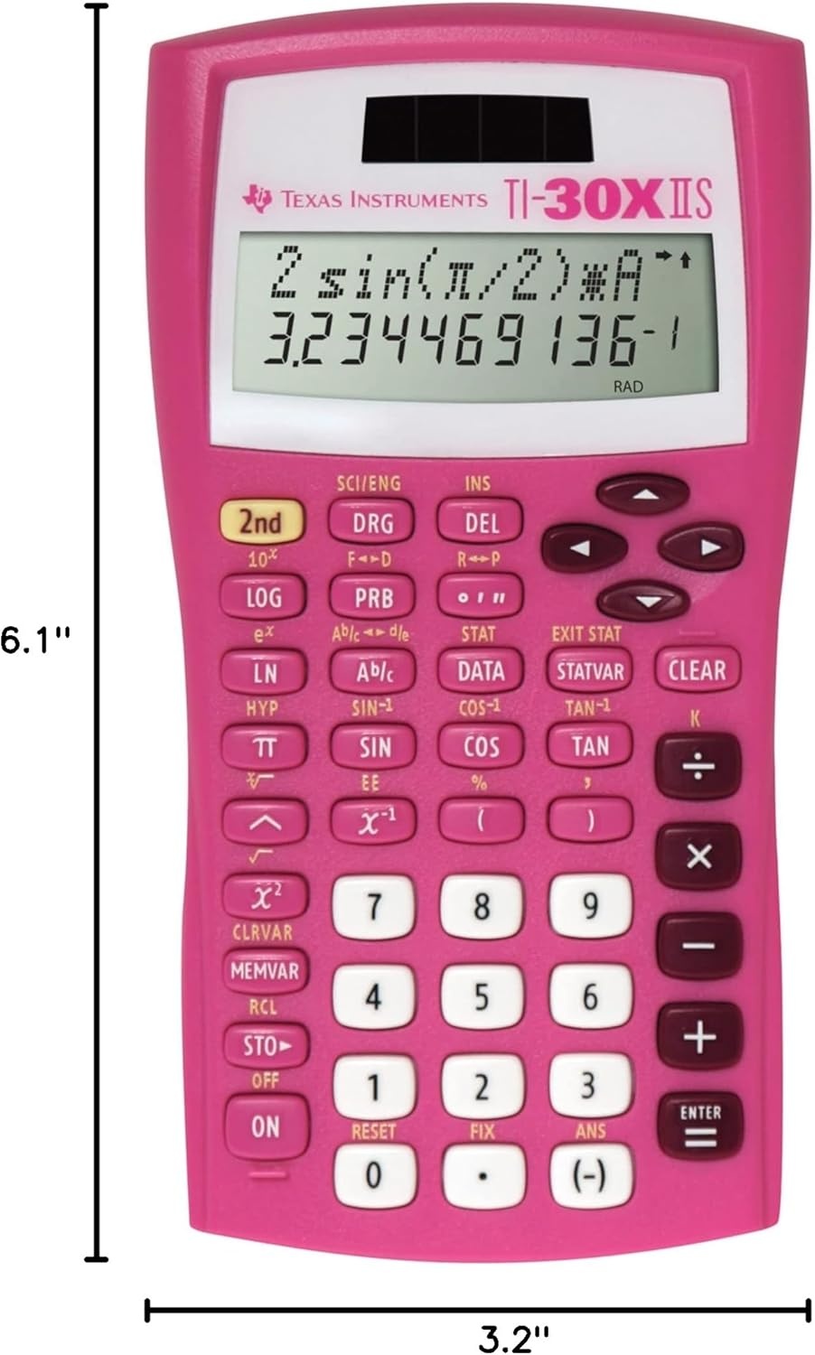 image:imageTI30XIIS Scientific Calculator Lavender LimitsPink