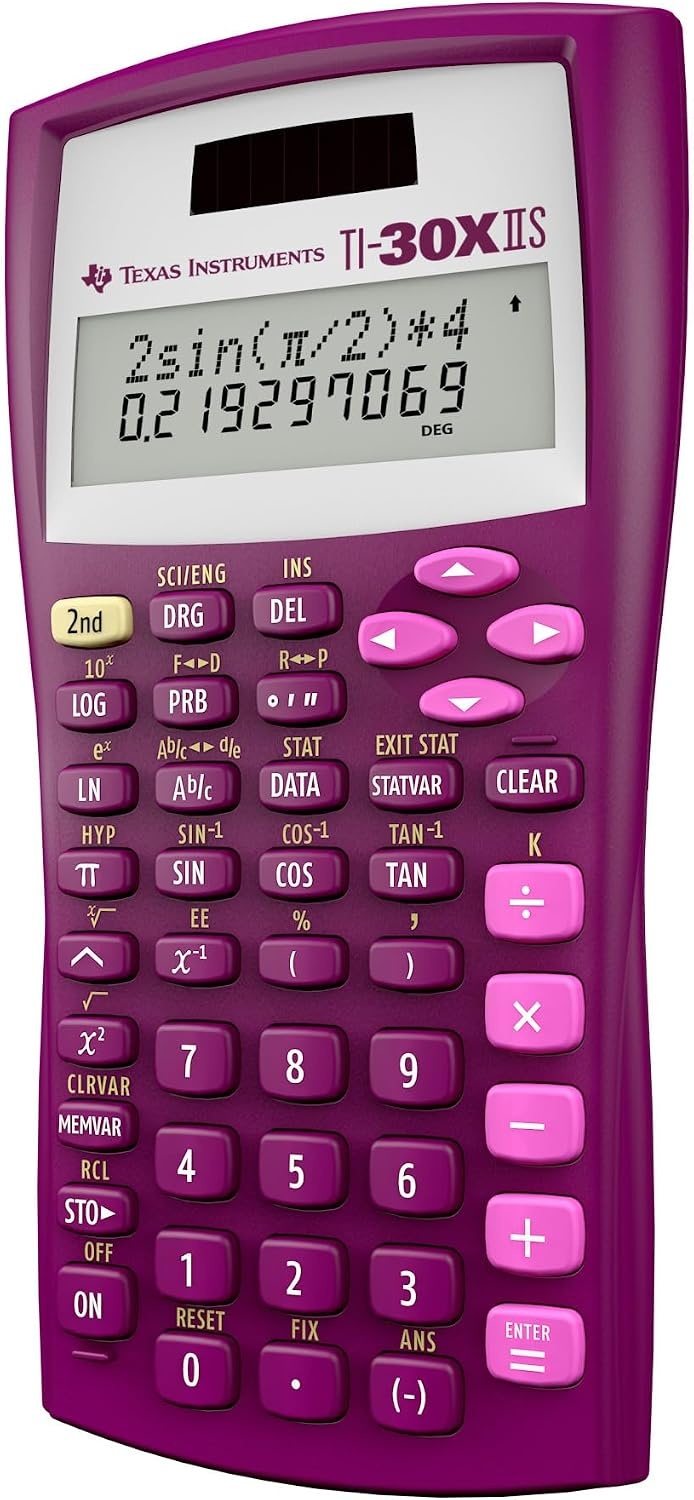 image:imageTI30XIIS Scientific Calculator Lavender LimitsRaspberry