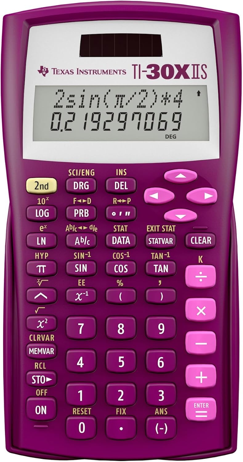 image:imageTI30XIIS Scientific Calculator Lavender LimitsRaspberry