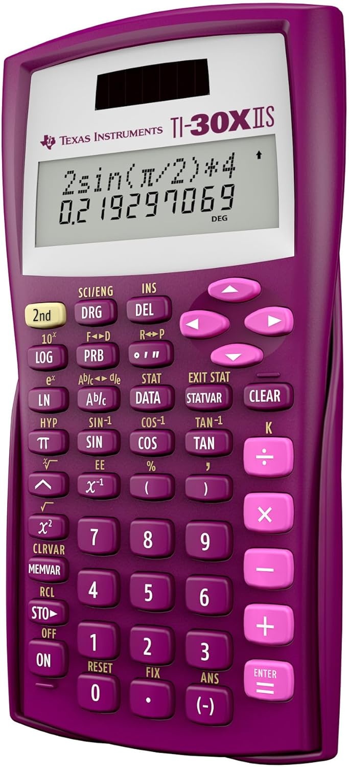 image:imageTI30XIIS Scientific Calculator Lavender LimitsRaspberry