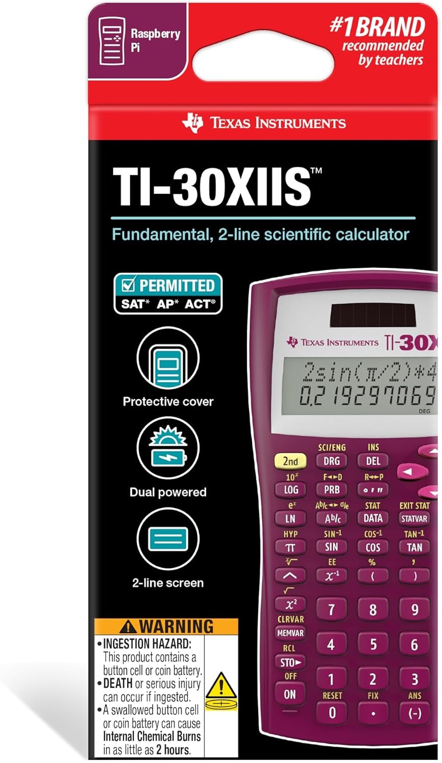 image:imageTI30XIIS Scientific Calculator Lavender LimitsRaspberry
