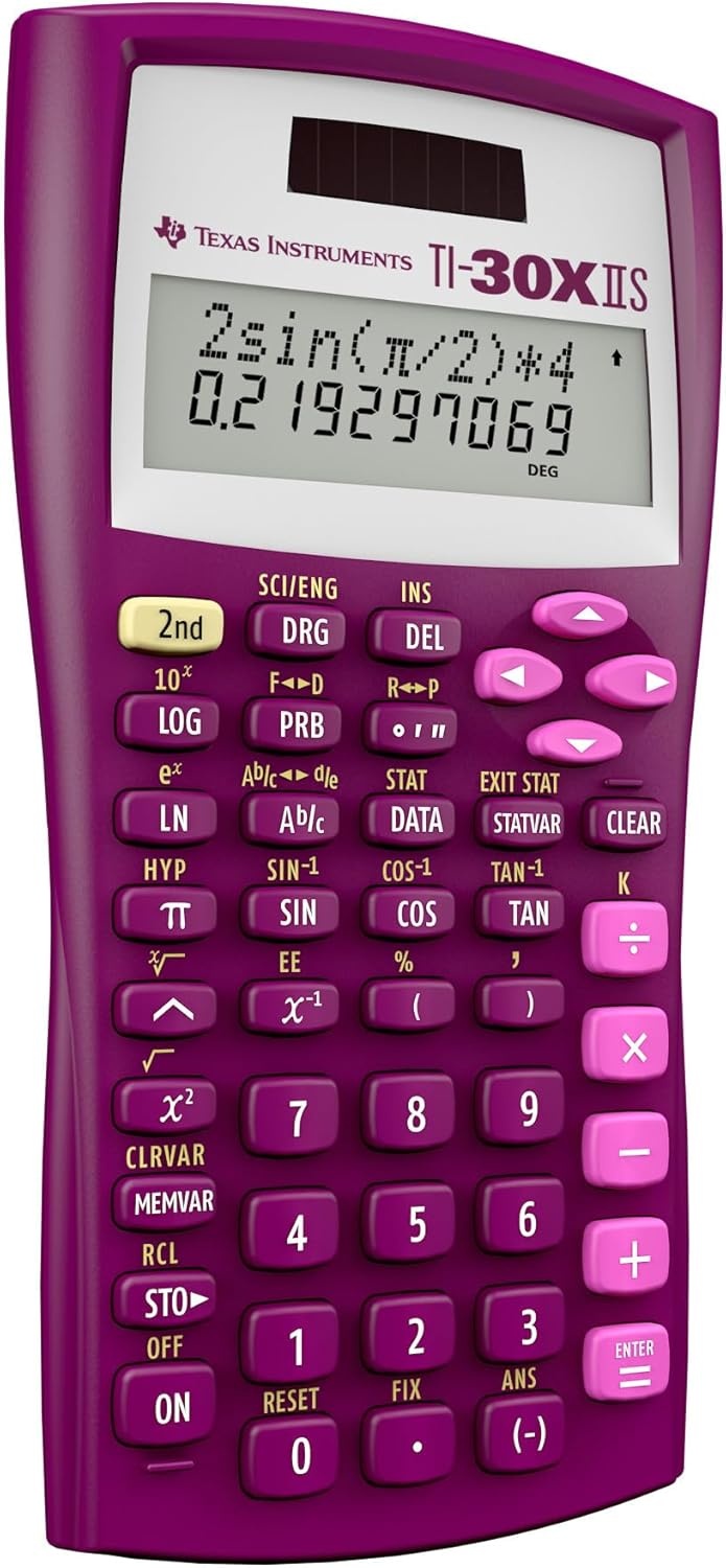 image:imageTI30XIIS Scientific Calculator Lavender LimitsRaspberry