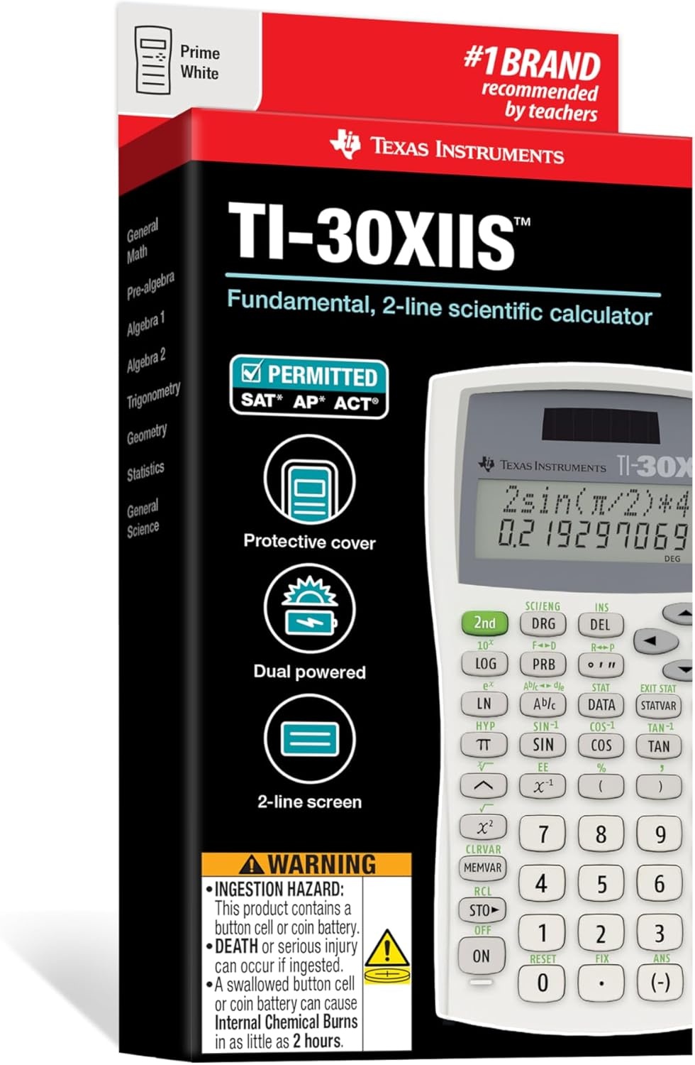 image:imageTI30XIIS Scientific Calculator Lavender LimitsWhite