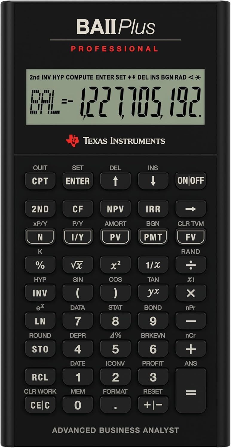 image:imageTexas Instruments BA II Plus Professional Financial Calculator
