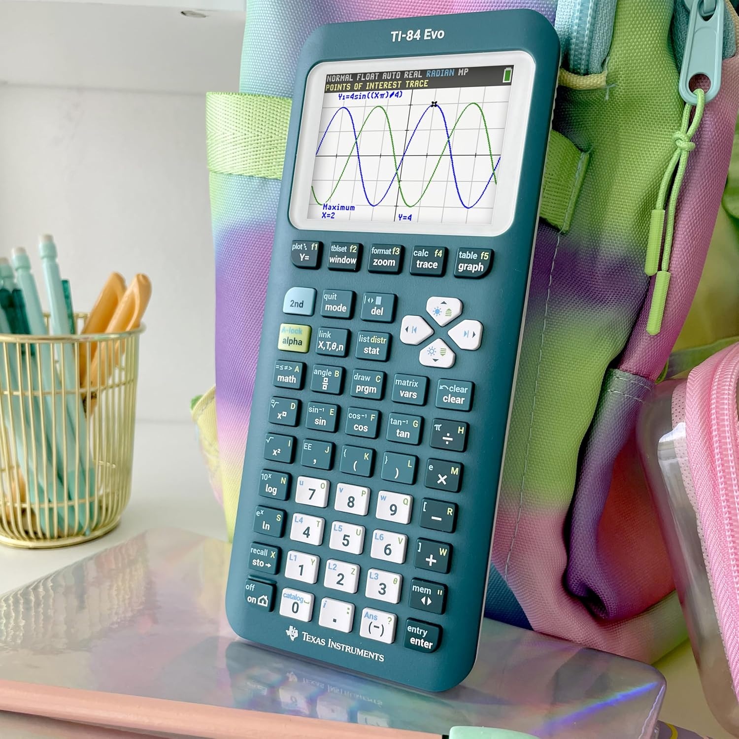 image:imageTexas Instruments Graphing CalculatorGreen Teal
