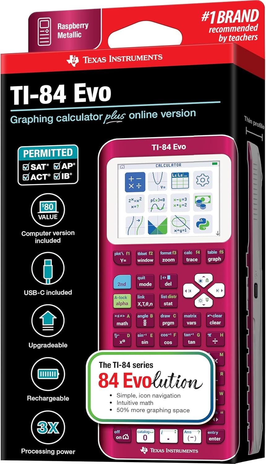 image:imageTexas Instruments Graphing CalculatorOther Raspberry Metallic