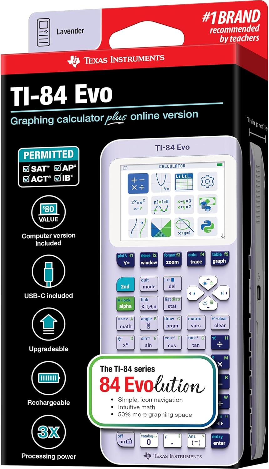 image:imageTexas Instruments Graphing CalculatorPurple Lavender