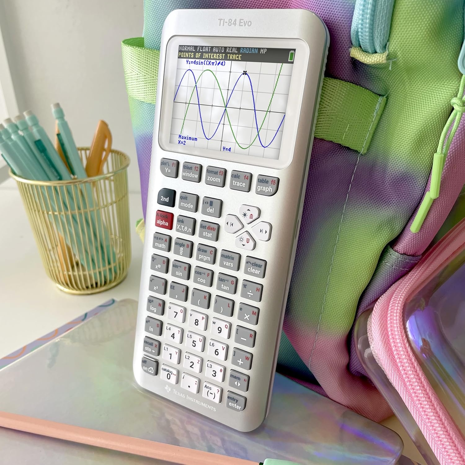 image:imageTexas Instruments Graphing CalculatorSilver Metallic Silver
