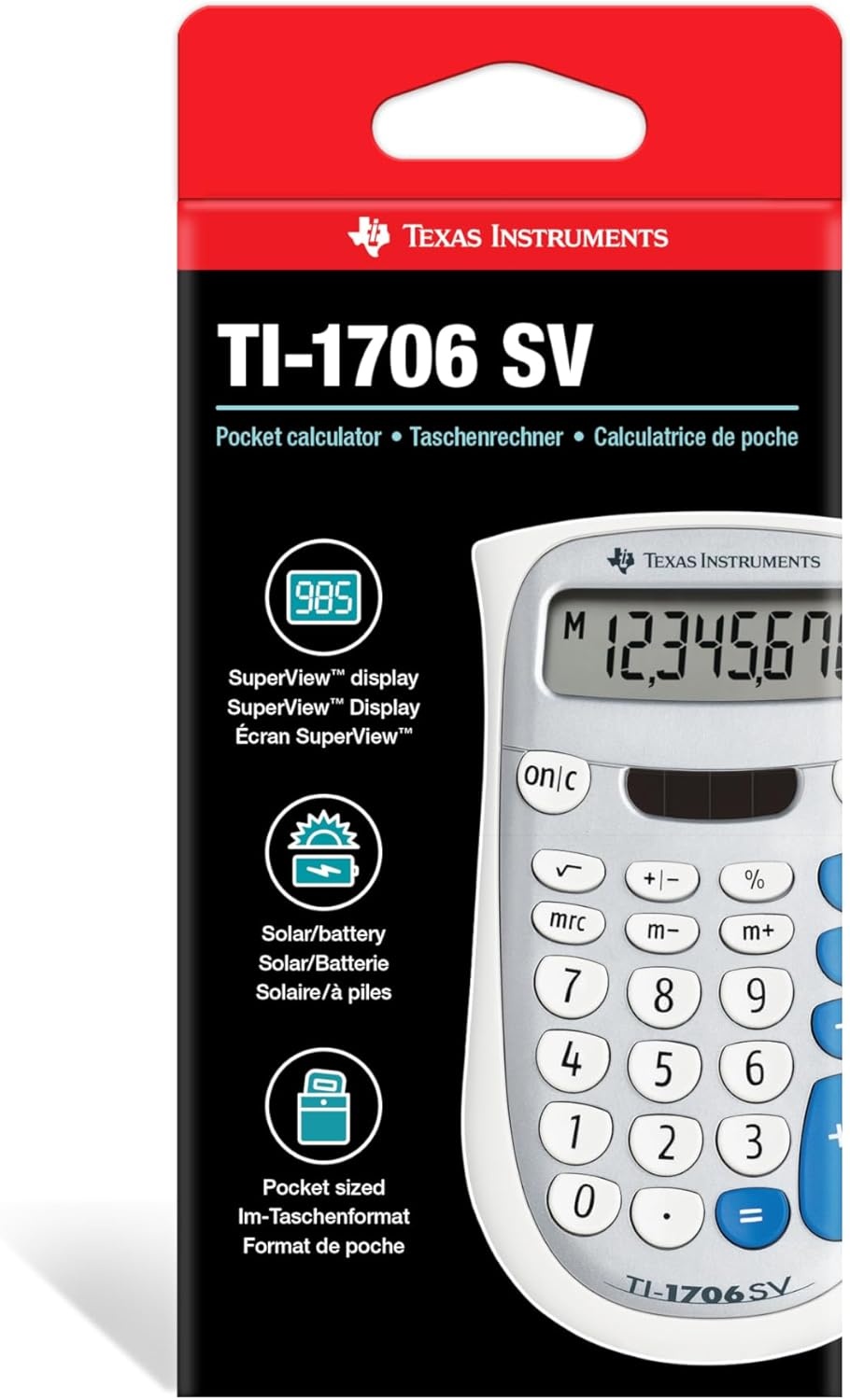 image:imageTexas Instruments TI1706 SV Standard Function Calculator12 Pack