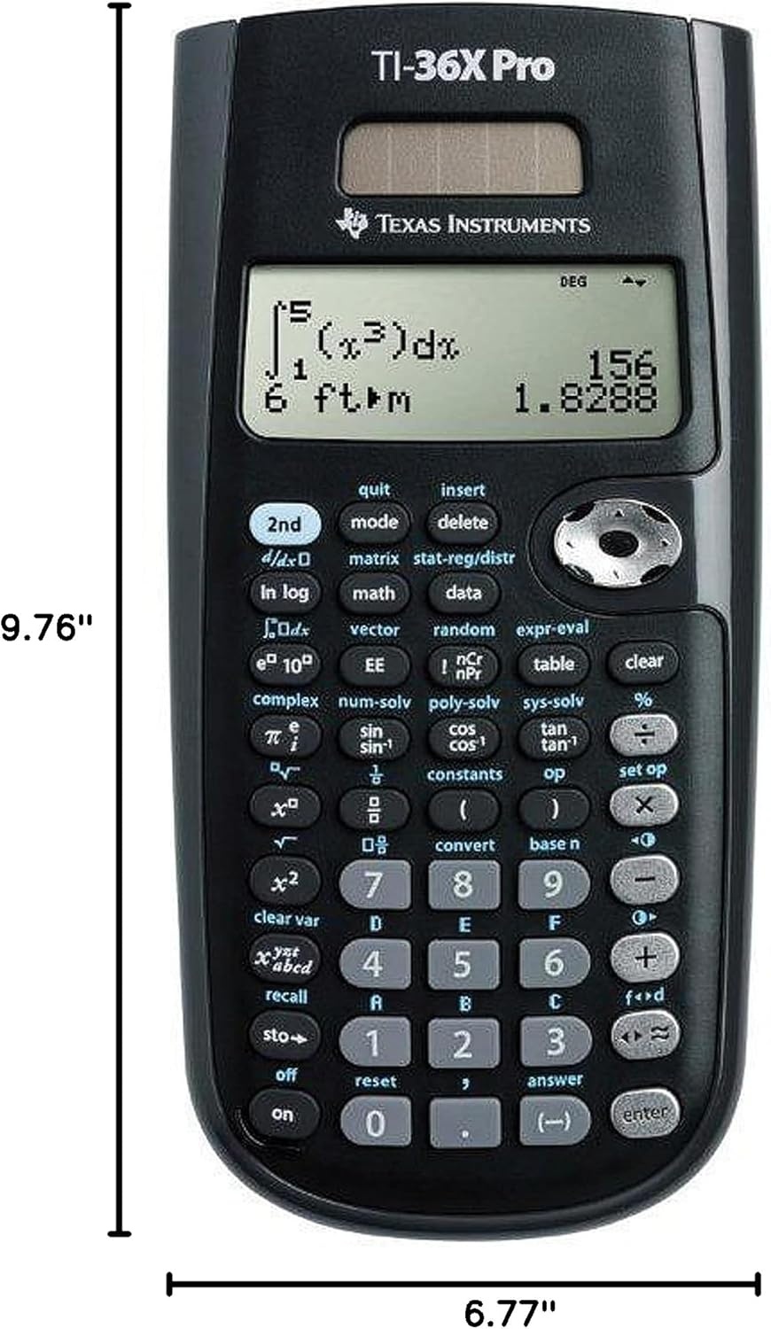 image:imageTexas Instruments TI36X Pro EngineeringScientific Calculator 97 Inch Black