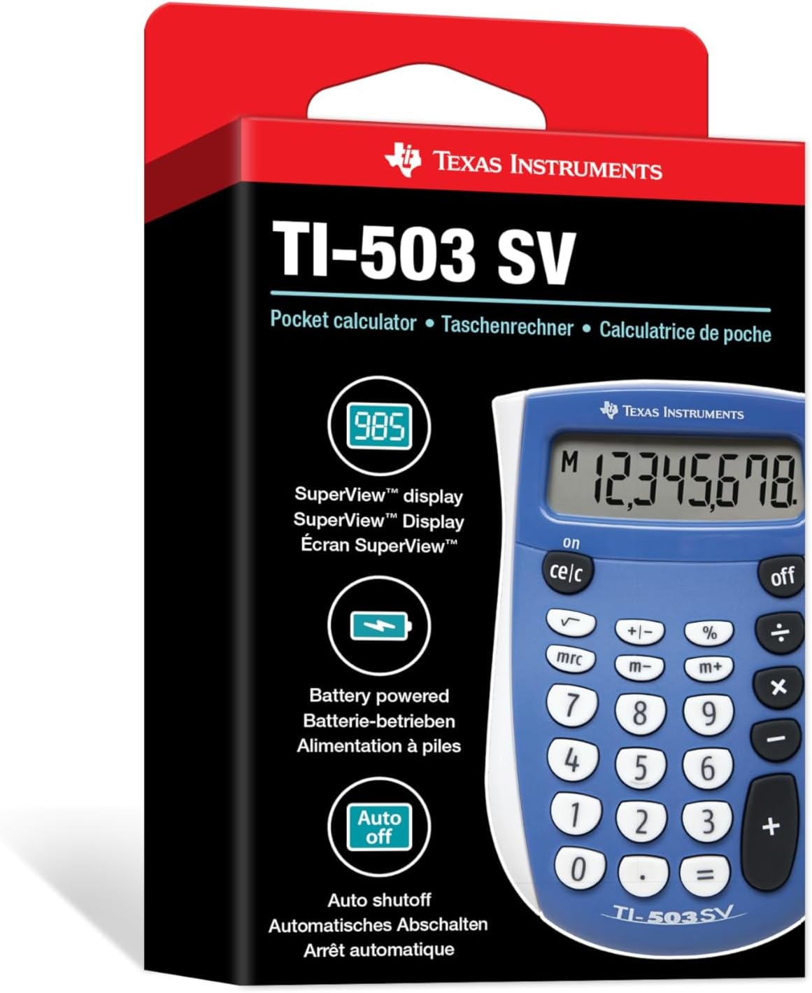 image:imageTexas Instruments TI503 SV Standard Function Calculator1 Count Pack of 1