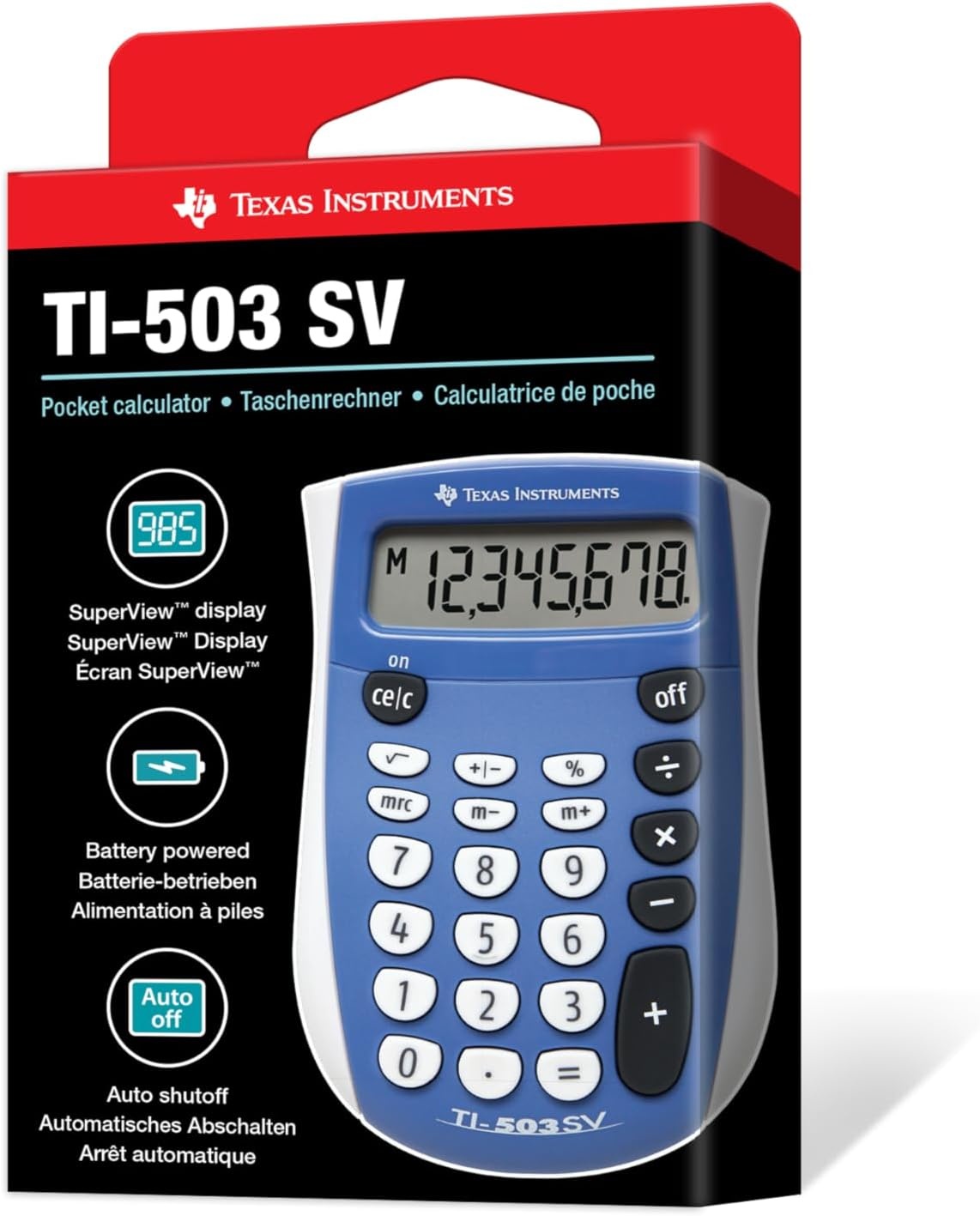 image:imageTexas Instruments TI503 SV Standard Function Calculator1 Count Pack of 1