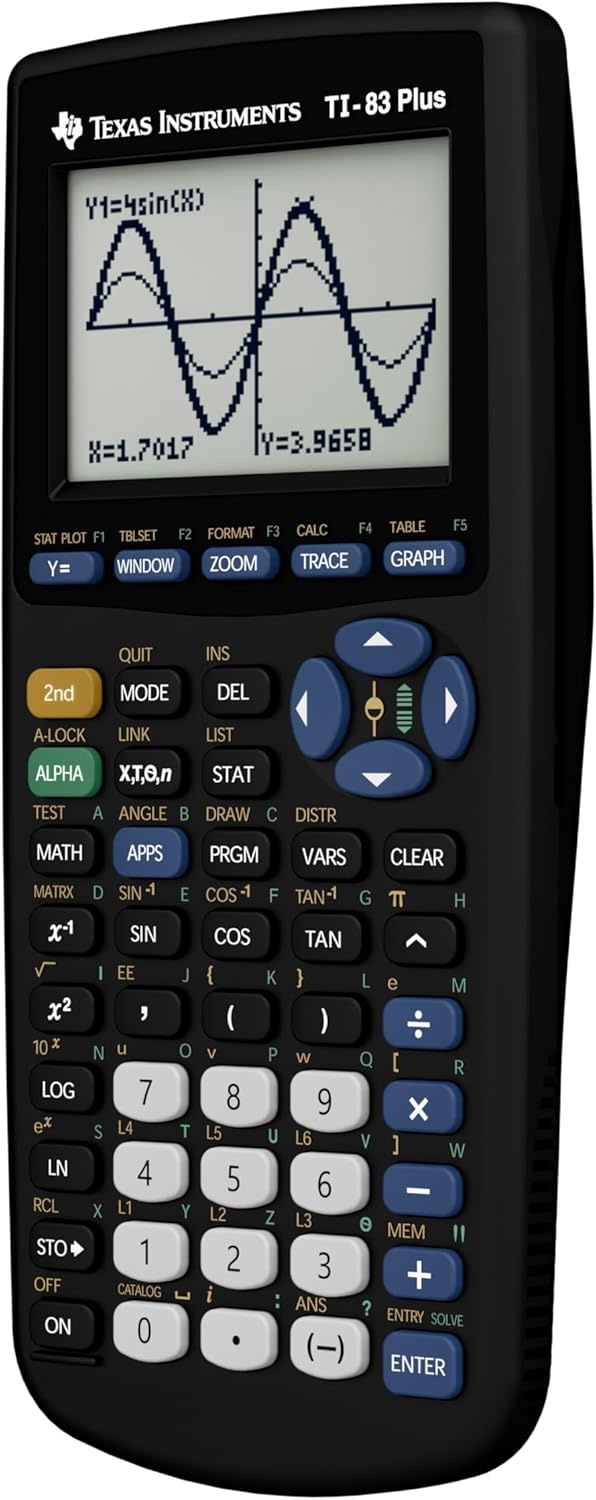 image:imageTexas Instruments TI83 Plus Graphing Calculator Gray Standard