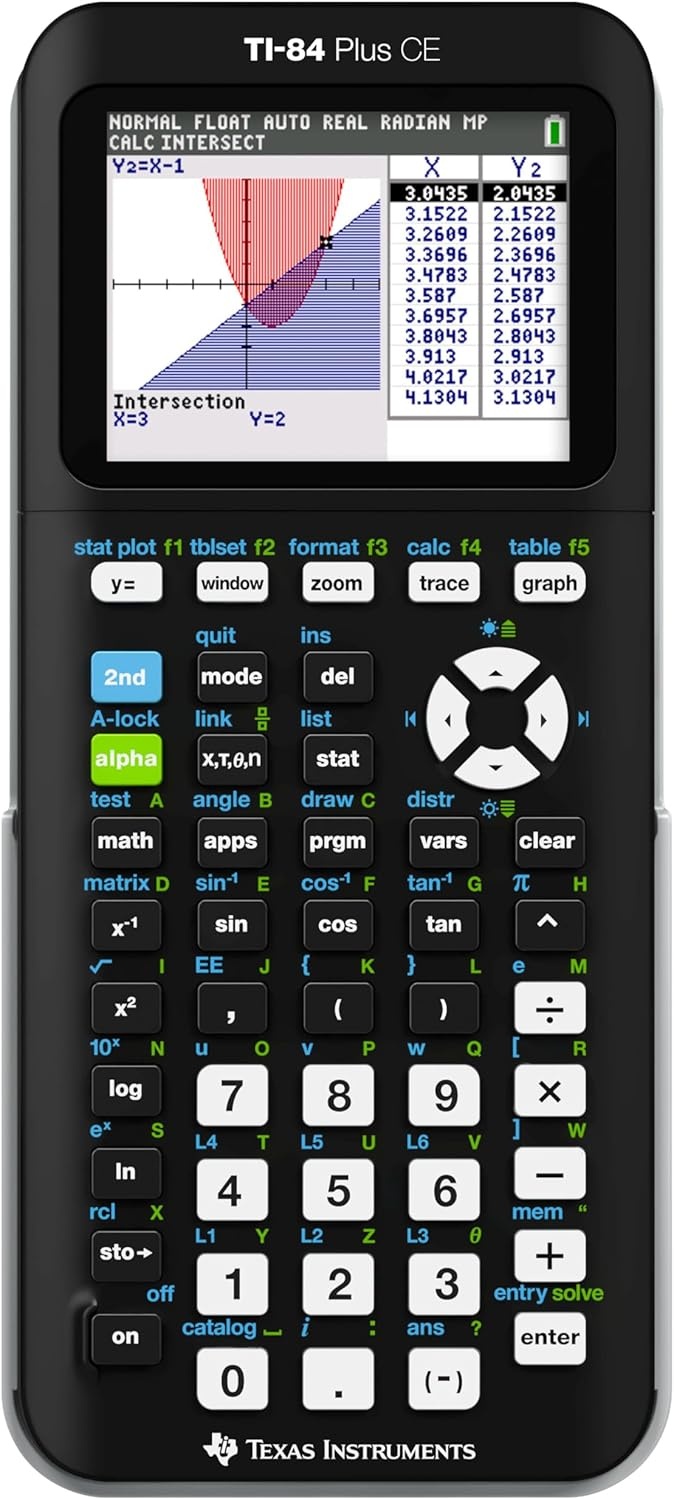 image:imageTexas Instruments TI84 Plus CE Color Graphing Calculator BlackBlack