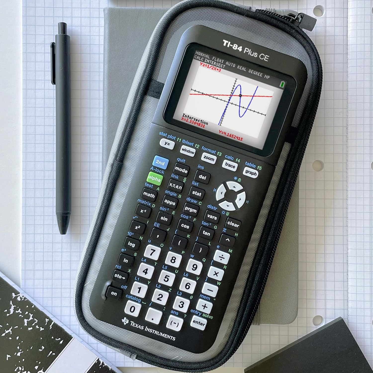 image:imageTexas Instruments TI84 Plus CE Color Graphing Calculator BlackBlack