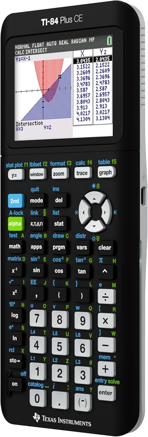 image:imageTexas Instruments TI84 Plus CE Color Graphing Calculator BlackBlack