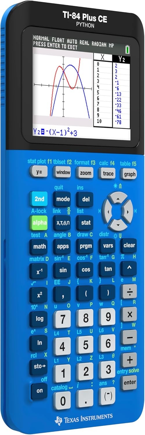 image:imageTexas Instruments TI84 Plus CE Color Graphing Calculator BlackBlue