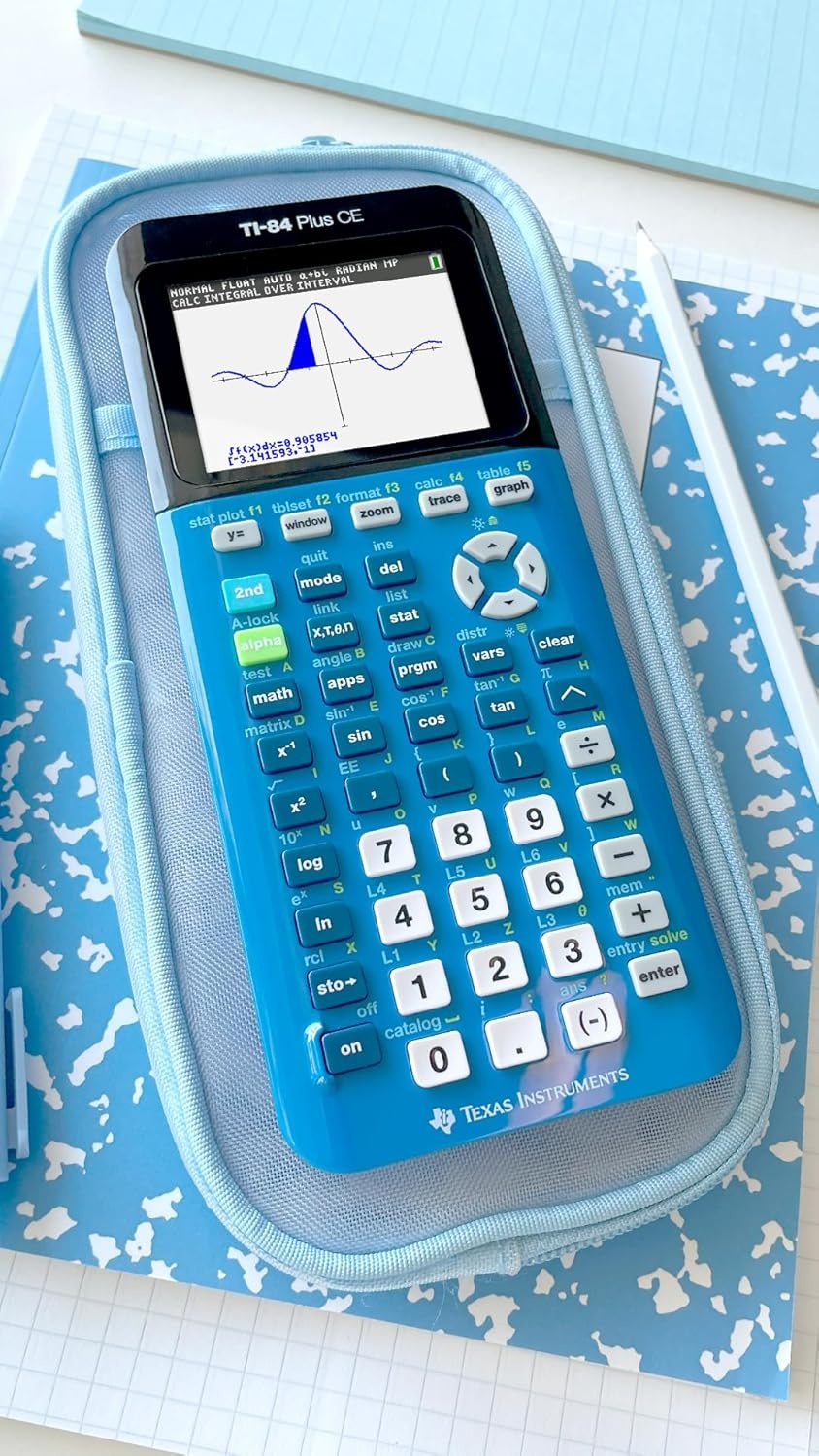 image:imageTexas Instruments TI84 Plus CE Color Graphing Calculator BlackBlue