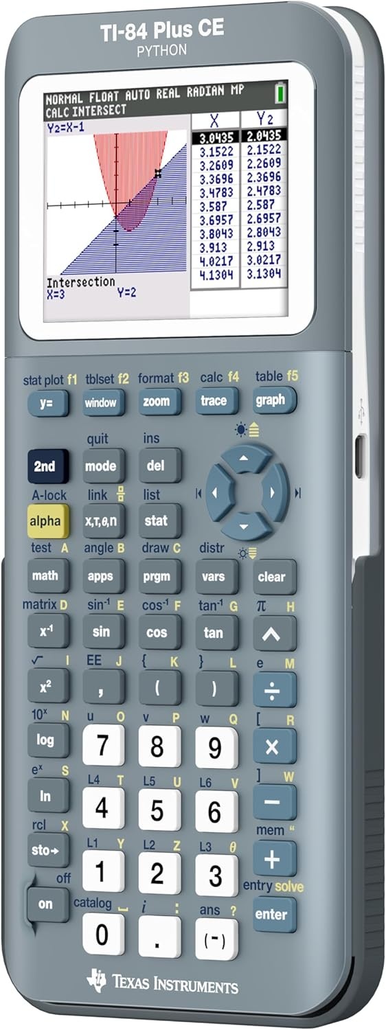 image:imageTexas Instruments TI84 Plus CE Color Graphing Calculator BlackFractal Frost