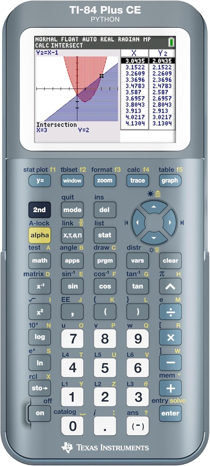 image:imageTexas Instruments TI84 Plus CE Color Graphing Calculator BlackFractal Frost