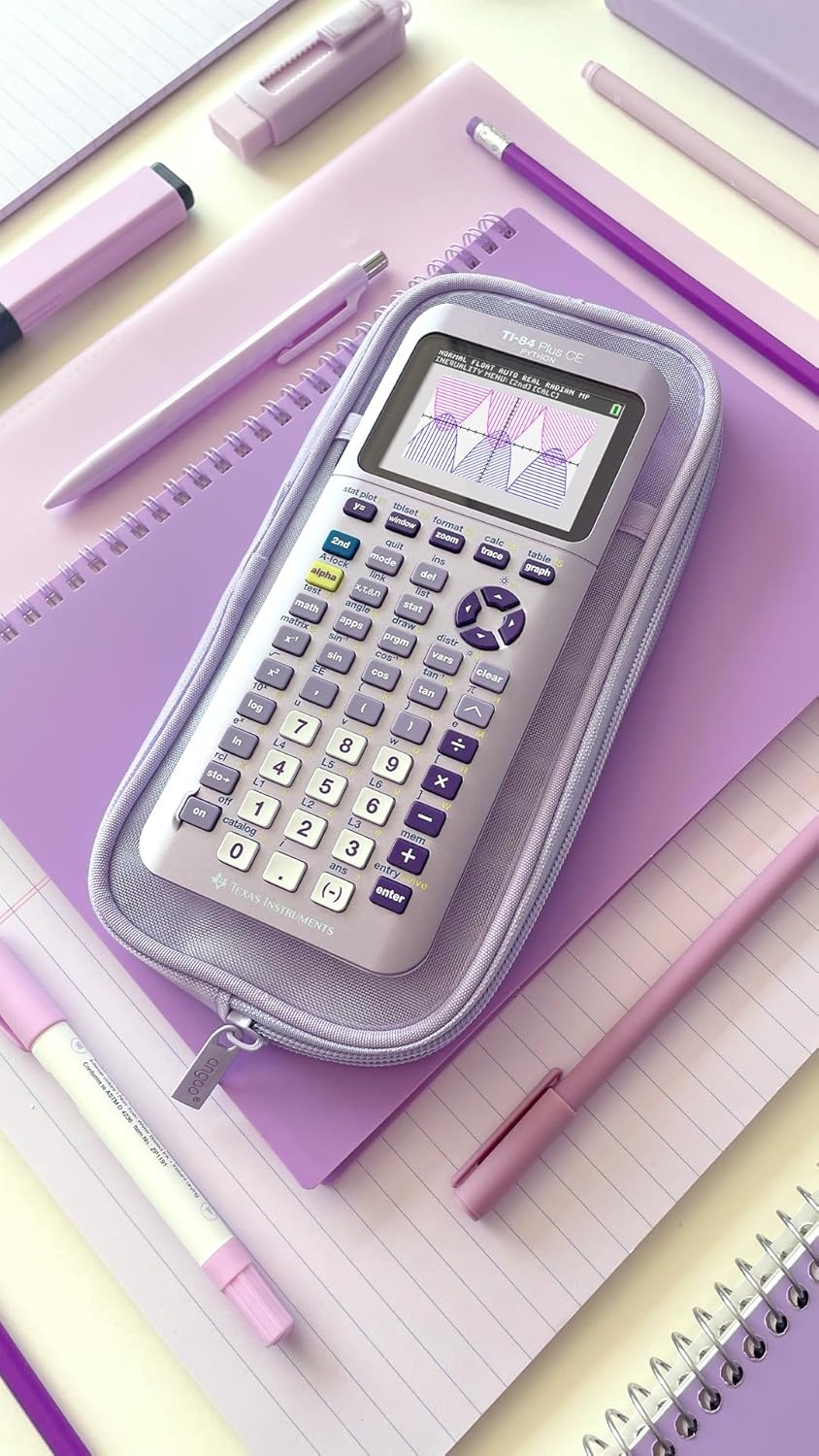 image:imageTexas Instruments TI84 Plus CE Color Graphing Calculator BlackInfinitely Iris Purple