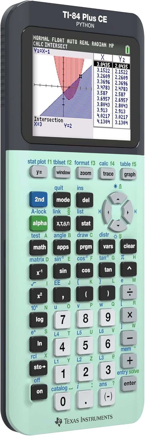 image:imageTexas Instruments TI84 Plus CE Color Graphing Calculator BlackMint