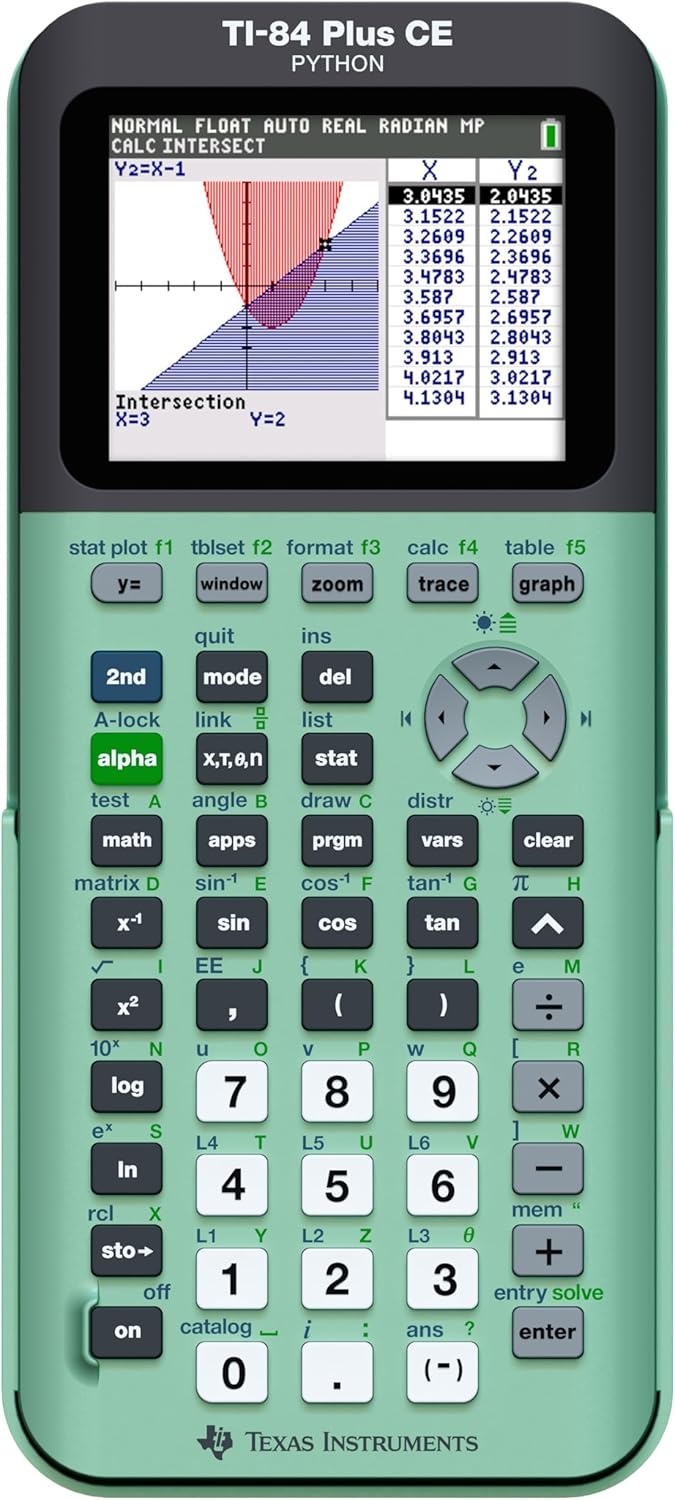 image:imageTexas Instruments TI84 Plus CE Color Graphing Calculator BlackMint