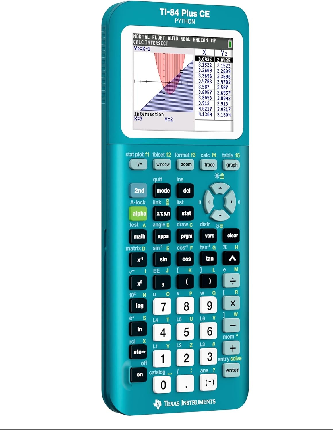 image:imageTexas Instruments TI84 Plus CE Color Graphing Calculator BlackTrinomial Teal