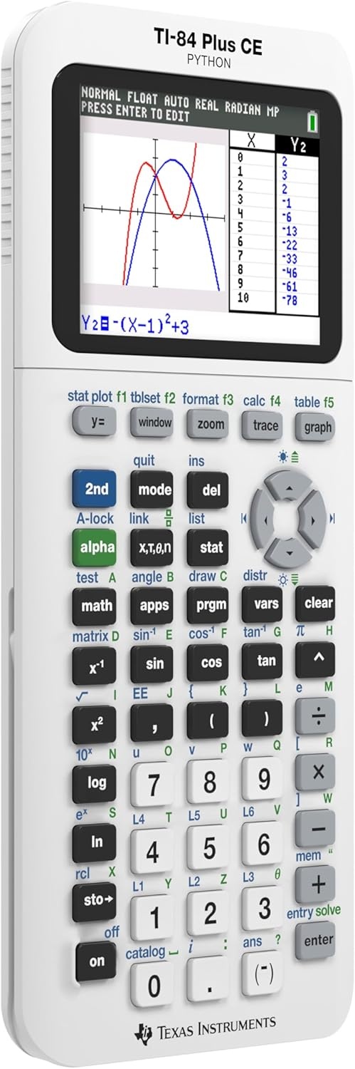 image:imageTexas Instruments TI84 Plus CE Color Graphing Calculator BlackWhite