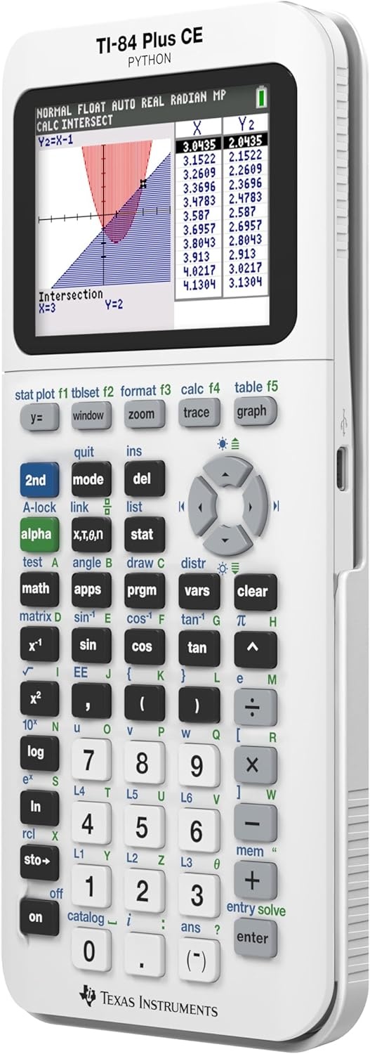 image:imageTexas Instruments TI84 Plus CE Color Graphing Calculator BlackWhite