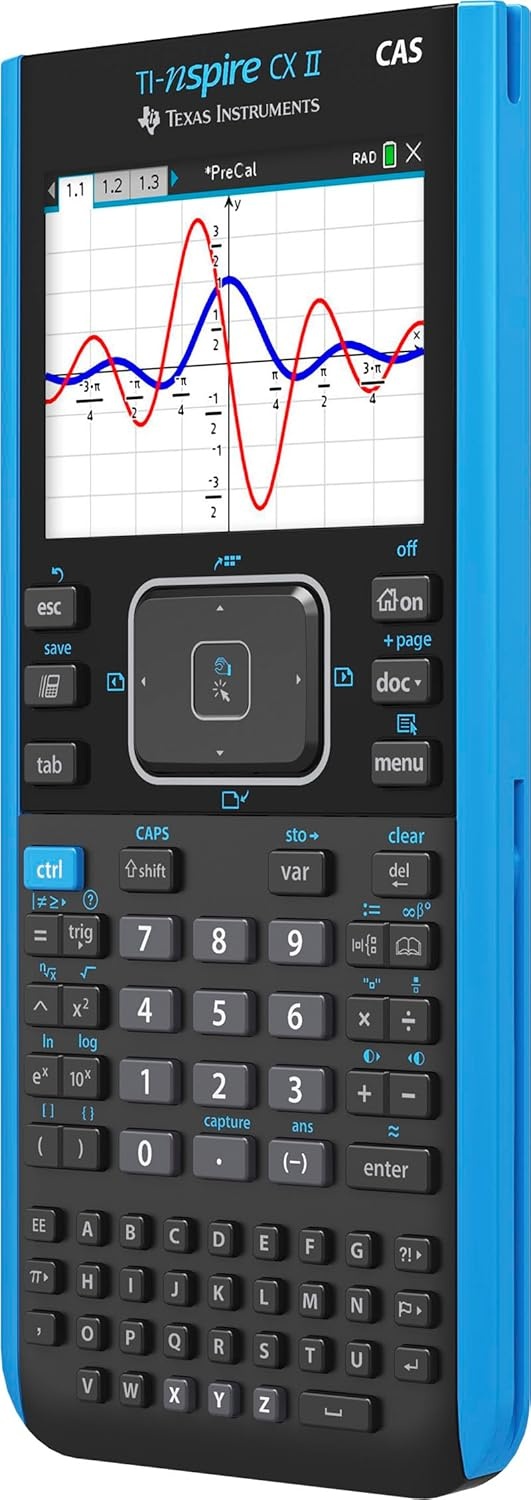 image:imageTexas Instruments TINspire CX II CAS Color Graphing Calculator with Student Software PCMac