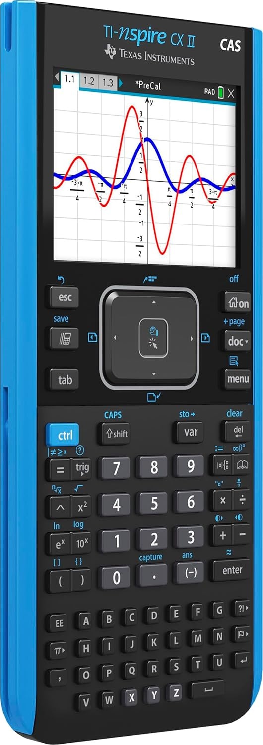image:imageTexas Instruments TINspire CX II CAS Color Graphing Calculator with Student Software PCMac