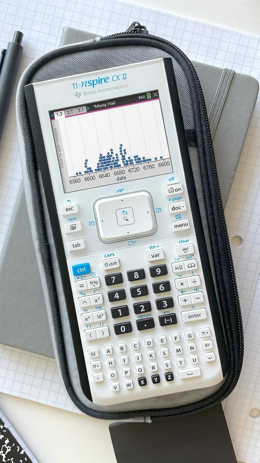 image:imageTexas Instruments TINspire CX II Color Graphing Calculator with Student Software PCMac White 354 x 748
