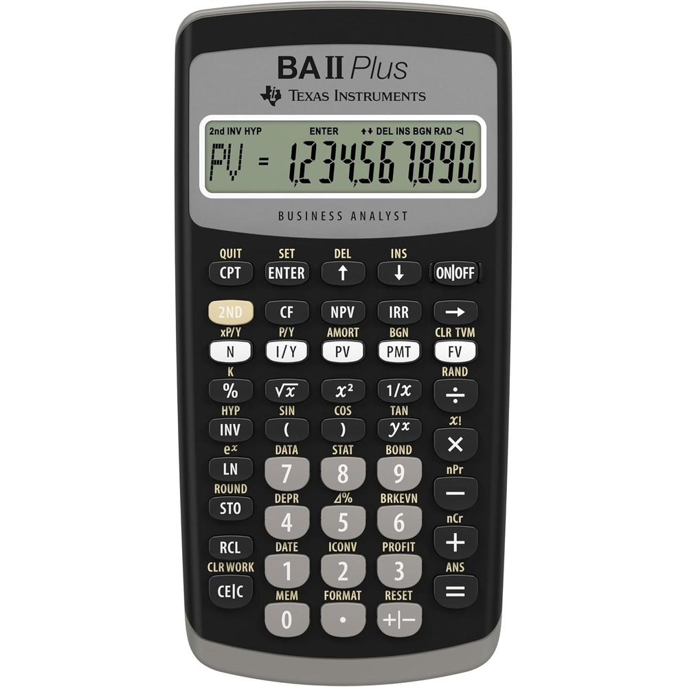 image:imageTexas Instruments IIBAPLTBL1L1 BA II Plus Financial Calculator Black small