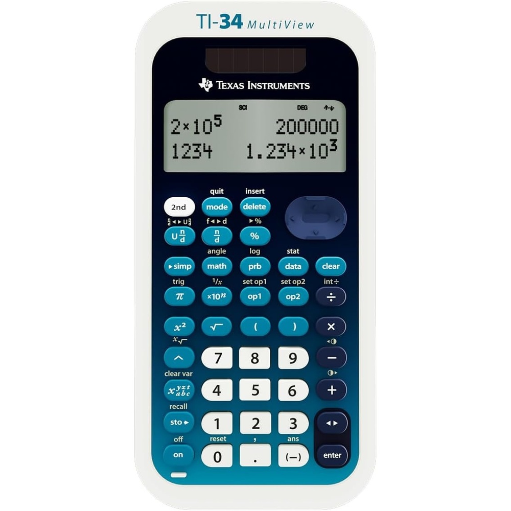 image:imageTexas Instruments TI34 MultiView Scientific CalculatorBlue White