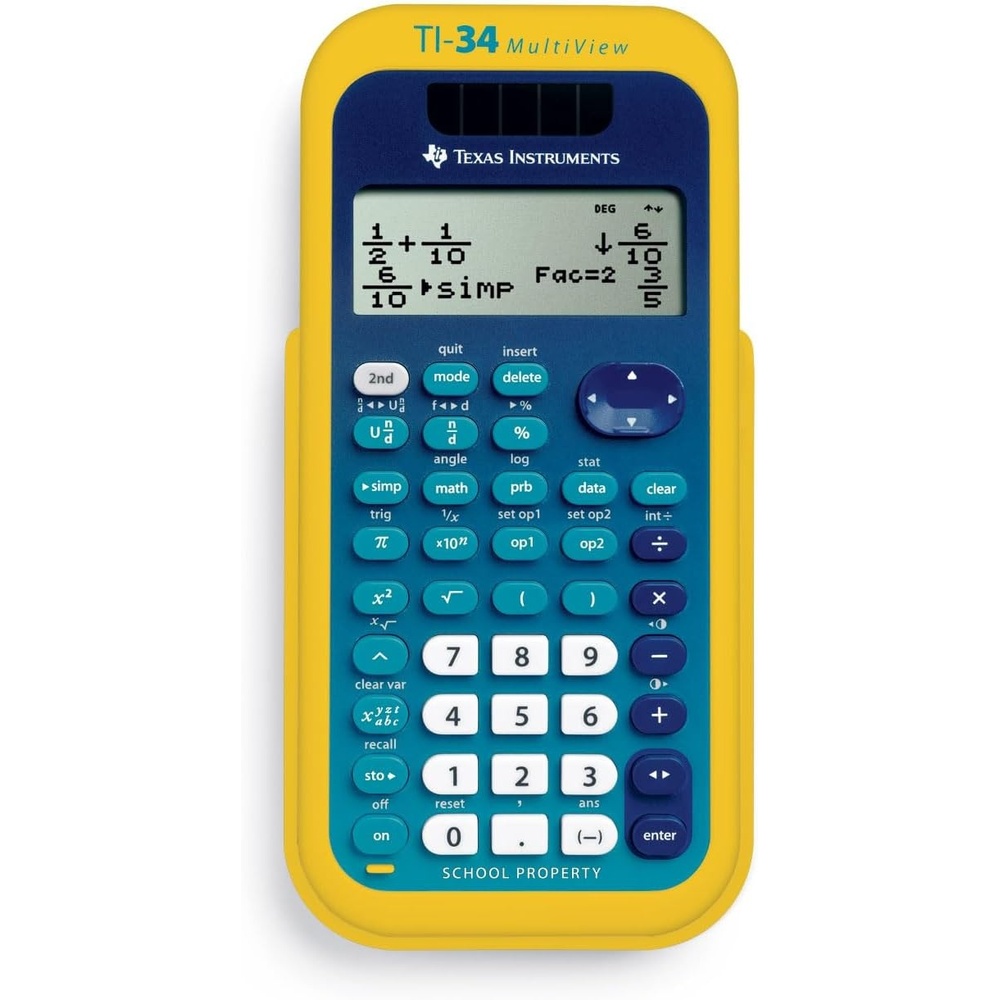 image:imageTexas Instruments TI34 MultiView Scientific CalculatorBlue Yellow