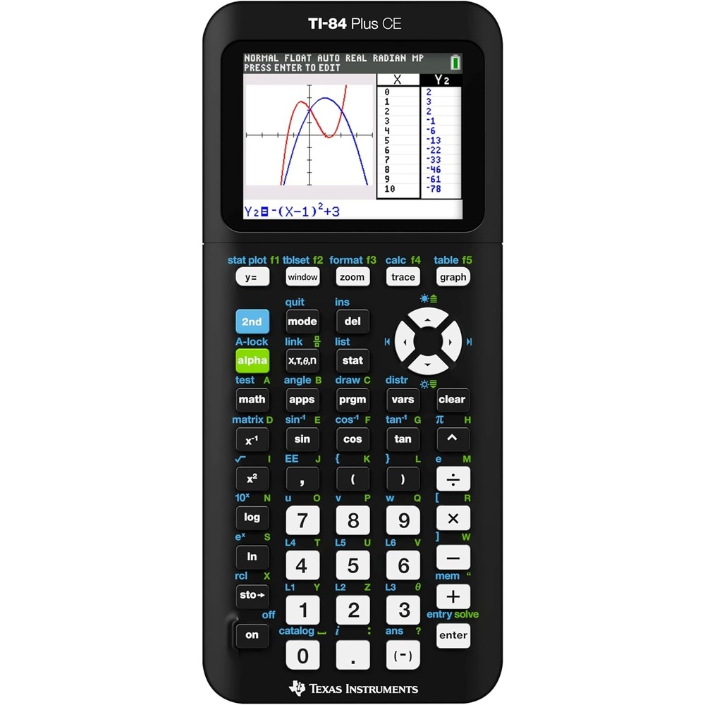 image:imageTexas Instruments TI84 Plus CE Color Graphing Calculator BlackBlack