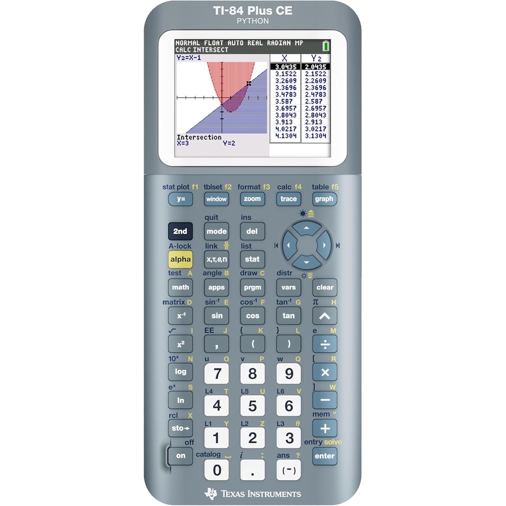 image:imageTexas Instruments TI84 Plus CE Color Graphing Calculator BlackFractal Frost