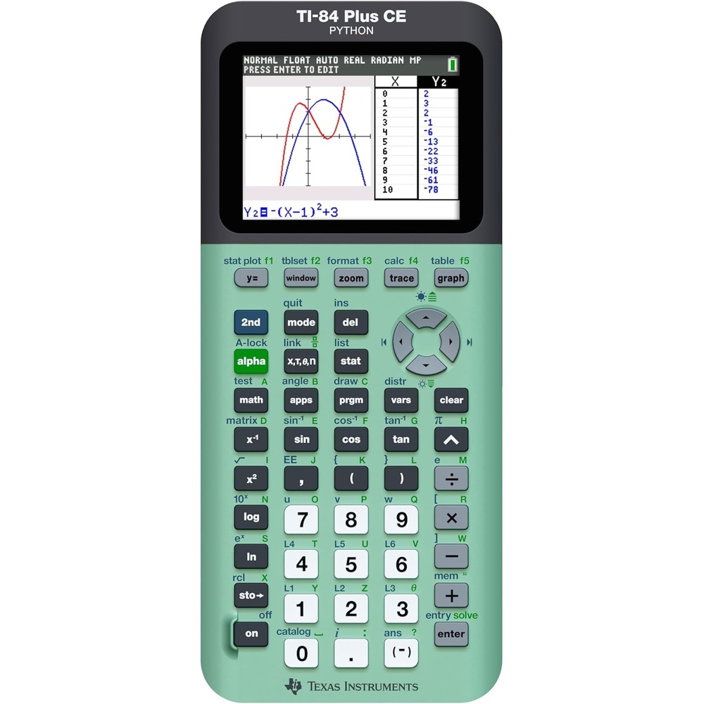 image:imageTexas Instruments TI84 Plus CE Color Graphing Calculator BlackMint